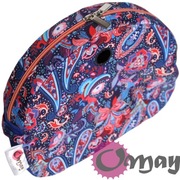 Chabrowy organizer do Obag MOON LIGHT orient paisley niebieski koral OMAY
