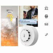 Smart czujnik dymu temperatury alarm wifi detektor Alexa Tuya Google Home