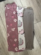 Spodnie 3 szt szare z meszkiem rozmiar 92