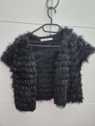 Jak nowe luksusowe futro naturalne miękkie puszyste lśniące premium