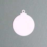 Scrapki Papierowe - Baza BOMBKA biała 5 szt.