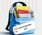 42 x NAPRASOWANKI IMIENNE DLA DZIECI DOROSŁYCH METKI IMIENNE NIESPIERALNE