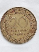 090 Francja 20 centymów, 1963