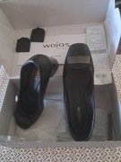 Buty skórzane czarne r.37 Wojas 