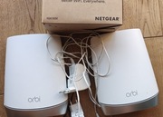 Netgear Orbi RBR750 + RBS750 - WiFi 6 Tri-band Router + Satelita + uchwyt