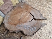 Plaster Drewna Orzech Włoski 78/71/9 cm Blat Stół Stolik DIY Wysuszony