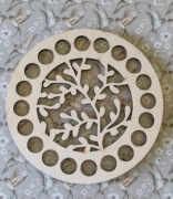 Baza dno koszyka spód koło 10cm makrama wzór 5kosz10