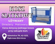 Kosz transportowy siatkowy pojemniki siatkowe paleta modułowa składany