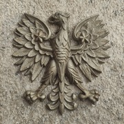 Orzeł polski PRL duzy aluminium
