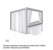 Wodoodporna zasłona ogrodowa na tunel 155x220