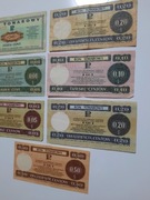 153N 7 BONÓW TOWAROWYCH PEWEX 1969-1979 ROK CIEKAWE SERIE HC,HN,HA,HL,HB,FL