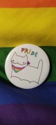 Przypinka lgbt panseksualna z kotem Chipi