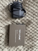 Konwerter światłowodowy TP-Link MC111CS + zasilacz – sprawny