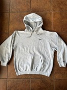 Vintage 1990s Nike Heather Grey Mini Swoosh Hoodie