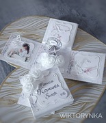 Exploding box, pudełko, pamiątka komunii świętej, ręcznie robione 