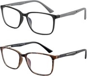 Okulary do komputera Blue Light + Okulary do czytania (3.5x) oprawki TR90