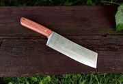 Tasak Szefa Kuchni Mahoń Resor Nóż Kuchenny Ręcznie Robiony Custom