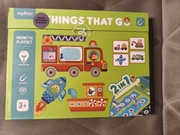 Magnetyczna gra 2w1 - Pojazdy