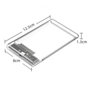 Zewnętrzna obudowa ZZUC USB 3.1 Type-C, obudowa dla 2.5" SSD/HDD