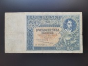 20 zł z 1931 r. CF 1674614 obiegowe , oryginał 
