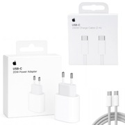 Zestaw APPLE | Ładowarka 20W + Kabel 240W 2m Nylonowy | iPhone 17
