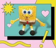 Szydełkowa zabawka “SpongeBob”