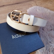 Klasyczny pasek Kazar 80cm z zaokrągloną kramra 