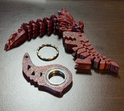 KEYRAMBIT burgundowy breloczki HIT TIK TOKA combo