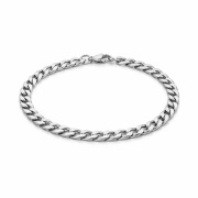 BRANSOLETKA SREBRNA PANCERKA 21 CM MĘSKA STAL NIERDZEWNA IDEALNA NA PREZENT