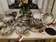 Garnki szwajcarskie komplet GOLDEN PLATINIUM w walizce