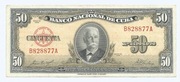 KUBA 50 PESOS 1958 P81B