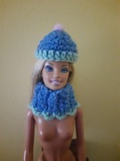 Ubranko dla Barbie czapka + komin