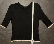 Massimo Dutti sweterek bluzeczka czarny M/L