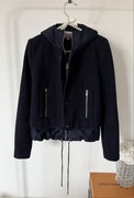 ZARA kurtka S granatowa kaptur