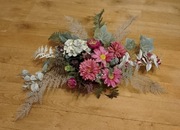 Wiązanka na grób stroik na cmentarz duża kompozycja CZERWONO ZIELONA