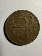 5 groszy - 1938 r. brąz