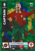 TOPPS MATCH ATTAX EURO 2024 CAPTAIN CRISTIANO RONALDO GREEN CR7 POR 17
