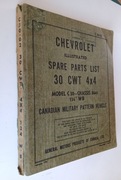 Chevrolet Canada 30 CWT 4x4 - katalog części 1944r. oryginał