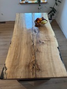 Drewniany stół, ręcznie wykonany 