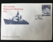 KOPERTA 40 rocznica Marynarki Wojennej PRL 1985