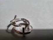 Srebrne kolczyki kółka owalne krzyżyki Srebro 925 DesignB London unisex