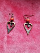 Śliczne kolczyki w stylu Boho w kształcie serca