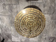 Unikatowy stolik kawowy HANDMADE z monet