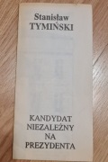Ulotka wyborcza człowieka z czarną teczką