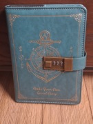 Dziennik vintage,notatnik planer,pamiętnik na szyfr