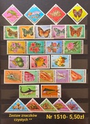 Fauna i flora:1510: kwiaty, owoce, motyle- zestaw znaczków czystych **