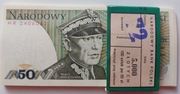50 zł Świerczewski 1988 ser.HR banknot z paczki 