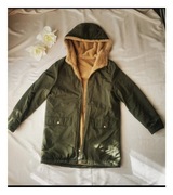 Kurtka dwustronna ocieplana futerkiem 