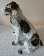 FIGURKA PORCELANA SPANIEL DUŻA SYGNOWANA