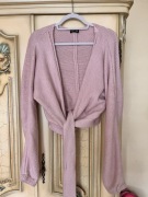 Sweter wiązany pudrowy róż By me roz.uni